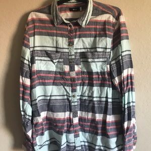 Striped flannel shirt